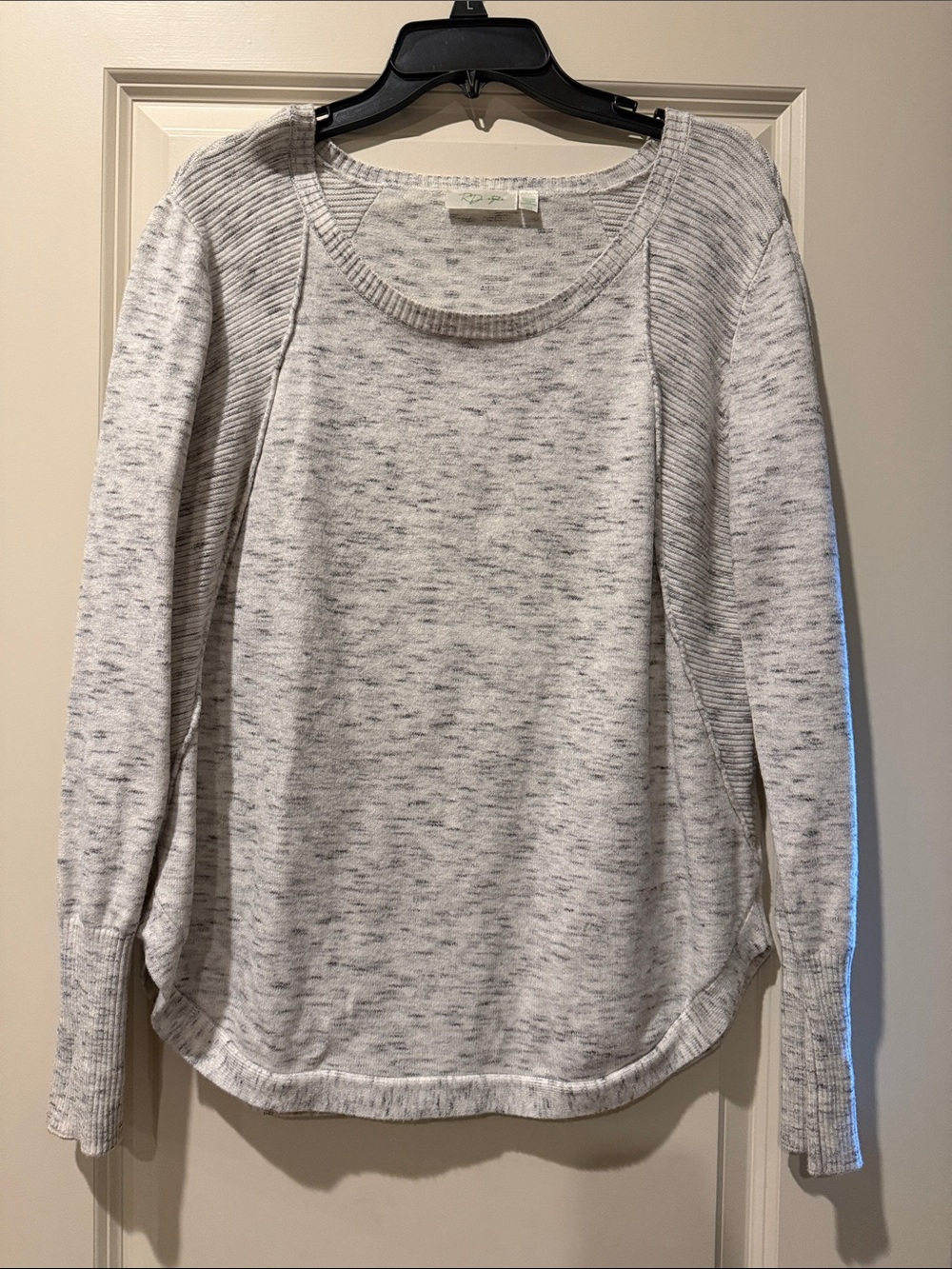 RD Style Light Heather Gray Scoop Neck Sweatshirt